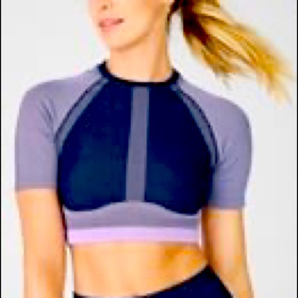 Fabletics Jessie Seamless Crop Top & Turbo Leggings Size L